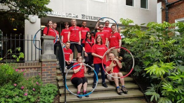 Gatehouse Chambers people with hula hoops